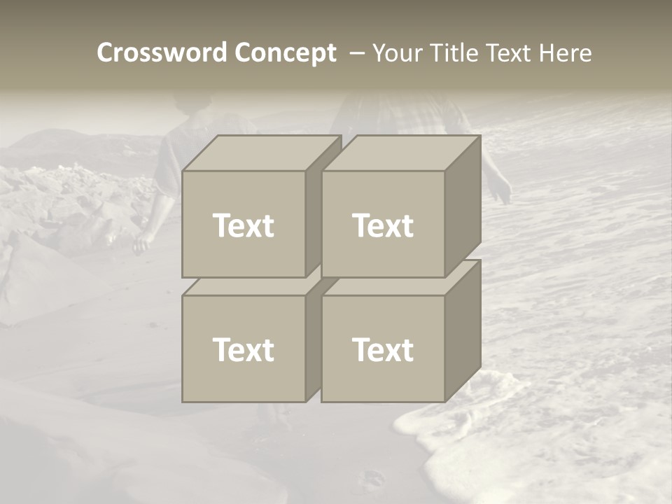 Retired Couple On Beach Series. Series1Rc PowerPoint Template