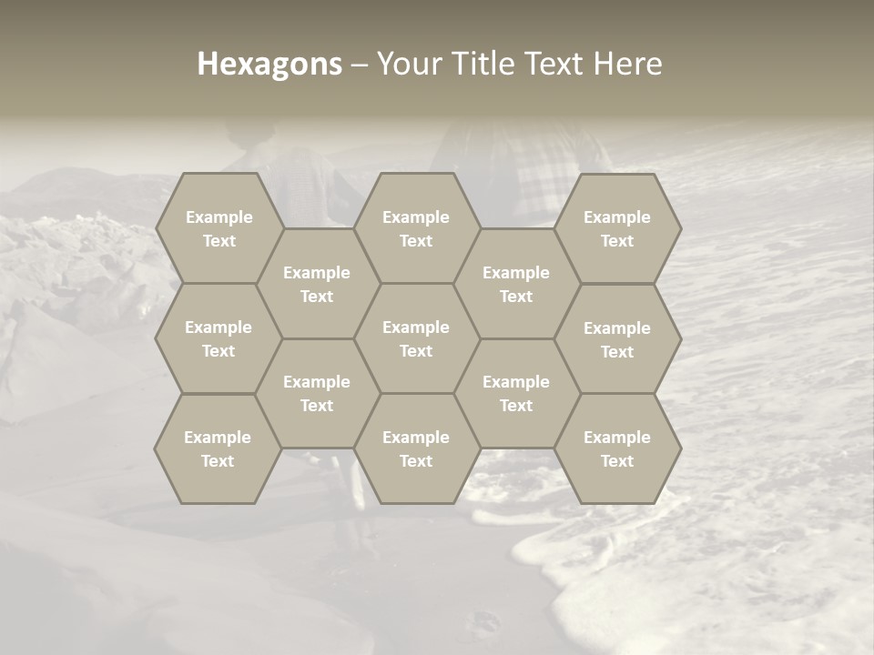 Retired Couple On Beach Series. Series1Rc PowerPoint Template