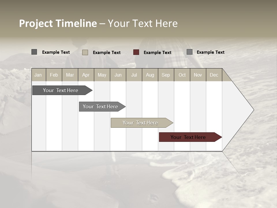 Retired Couple On Beach Series. Series1Rc PowerPoint Template