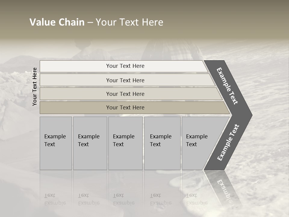 Retired Couple On Beach Series. Series1Rc PowerPoint Template