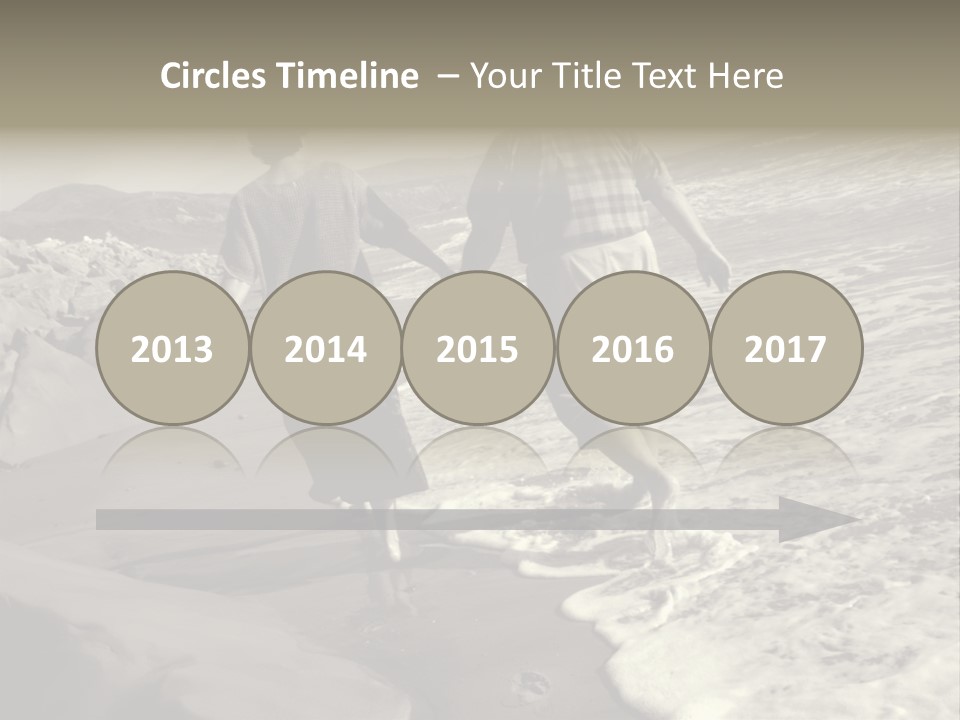 Retired Couple On Beach Series. Series1Rc PowerPoint Template