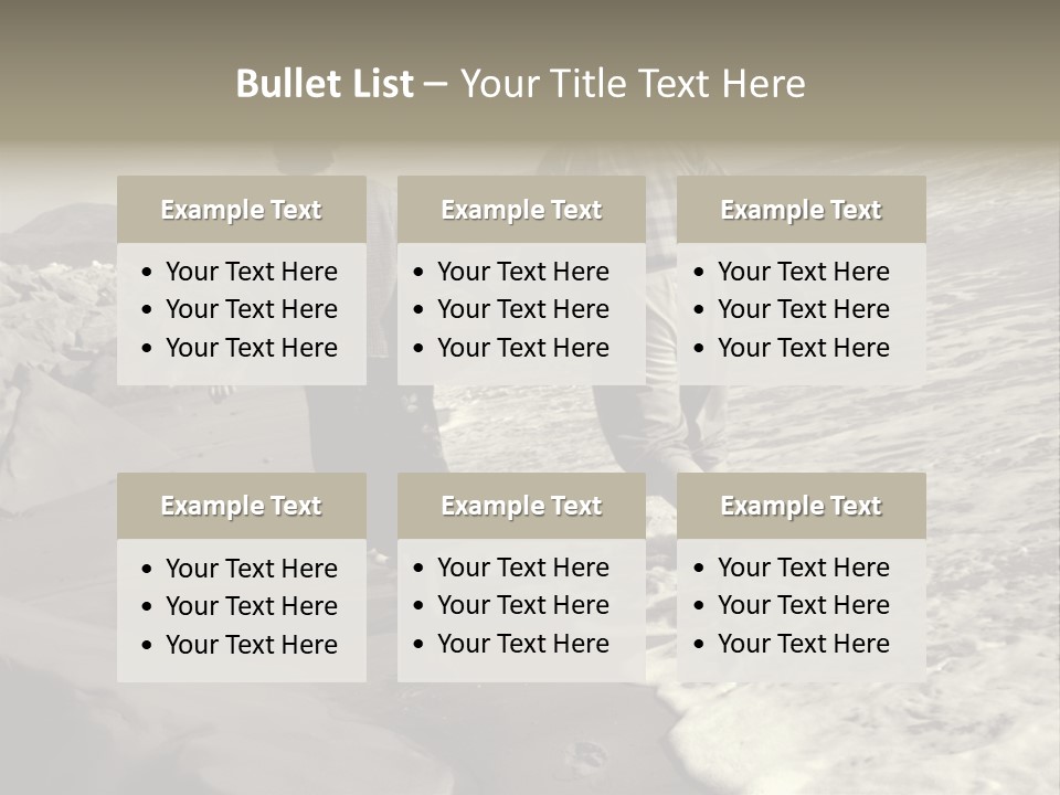 Retired Couple On Beach Series. Series1Rc PowerPoint Template