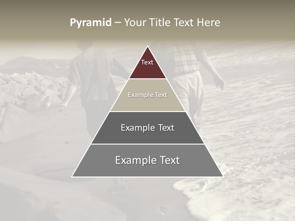 Retired Couple On Beach Series. Series1Rc PowerPoint Template