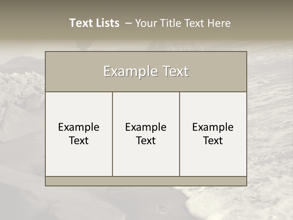 Retired Couple On Beach Series. Series1Rc PowerPoint Template