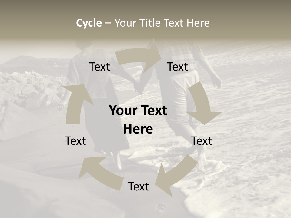 Retired Couple On Beach Series. Series1Rc PowerPoint Template