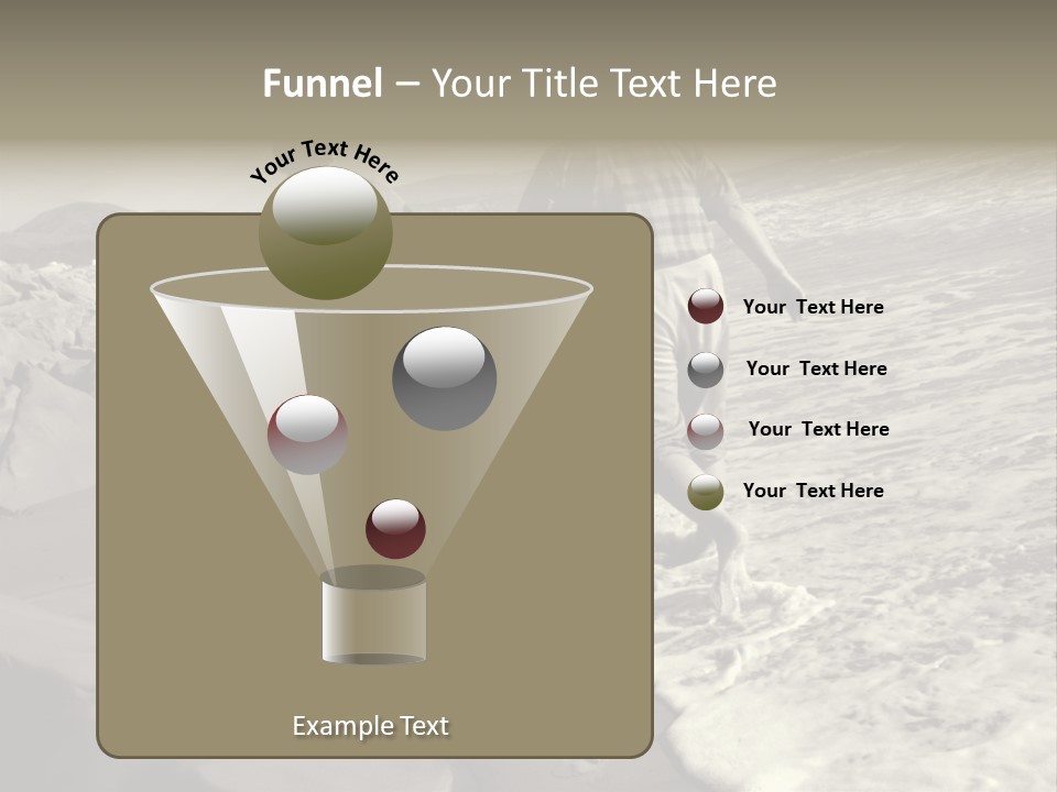 Retired Couple On Beach Series. Series1Rc PowerPoint Template