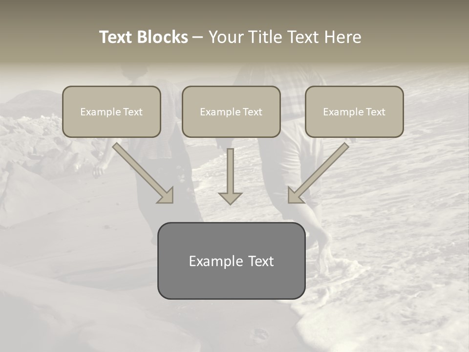 Retired Couple On Beach Series. Series1Rc PowerPoint Template