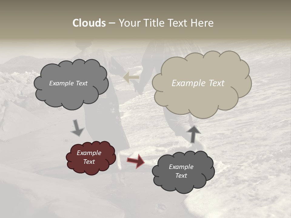 Retired Couple On Beach Series. Series1Rc PowerPoint Template