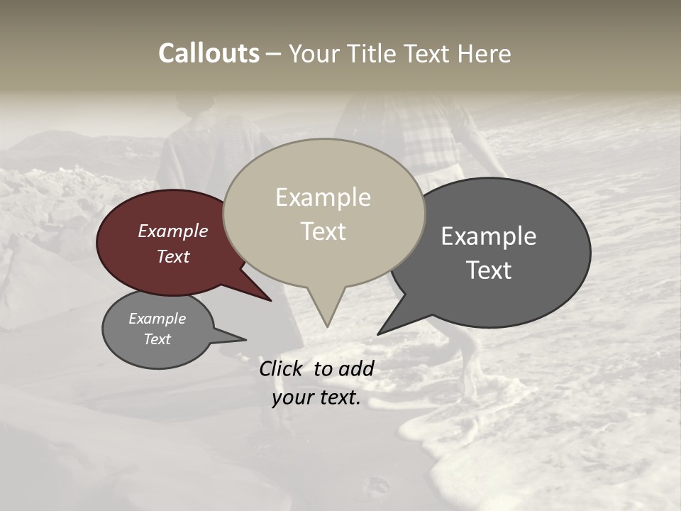 Retired Couple On Beach Series. Series1Rc PowerPoint Template