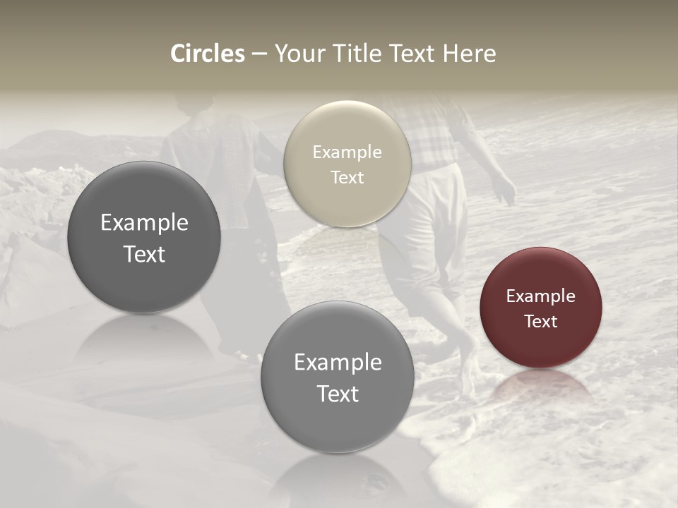 Retired Couple On Beach Series. Series1Rc PowerPoint Template