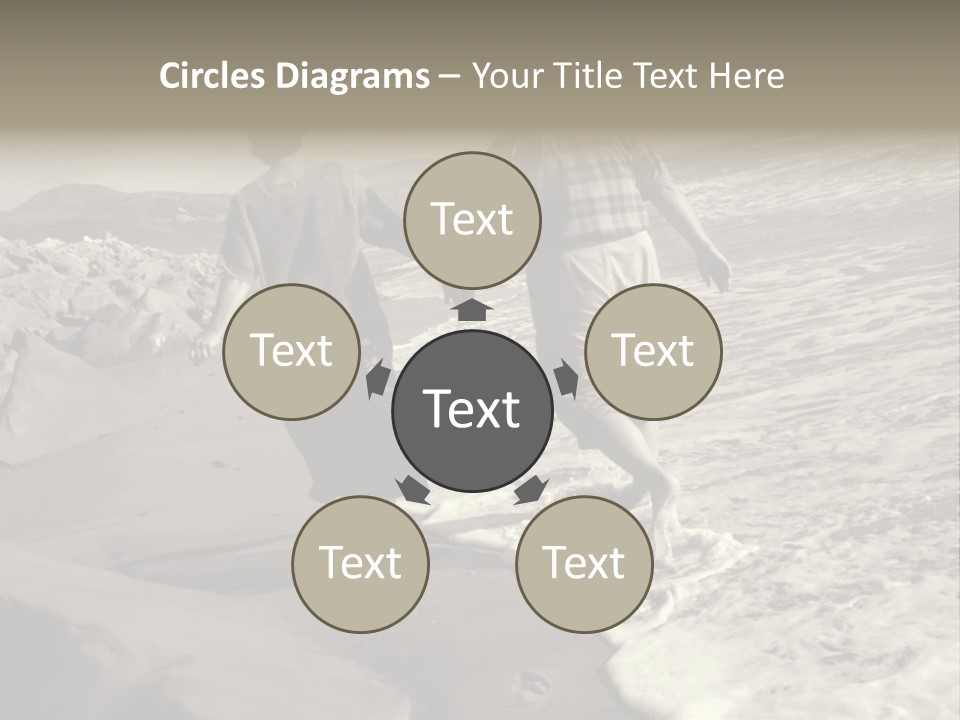 Retired Couple On Beach Series. Series1Rc PowerPoint Template