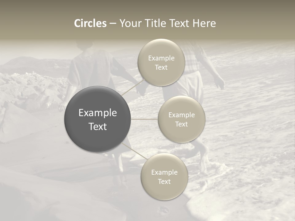 Retired Couple On Beach Series. Series1Rc PowerPoint Template