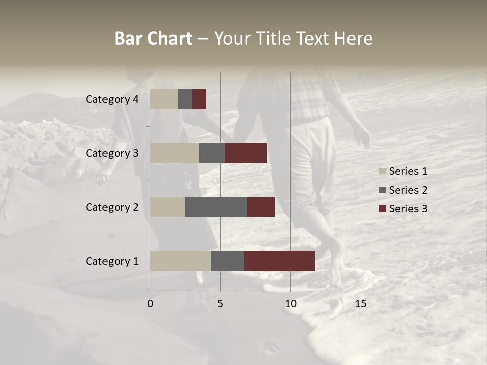 Retired Couple On Beach Series. Series1Rc PowerPoint Template