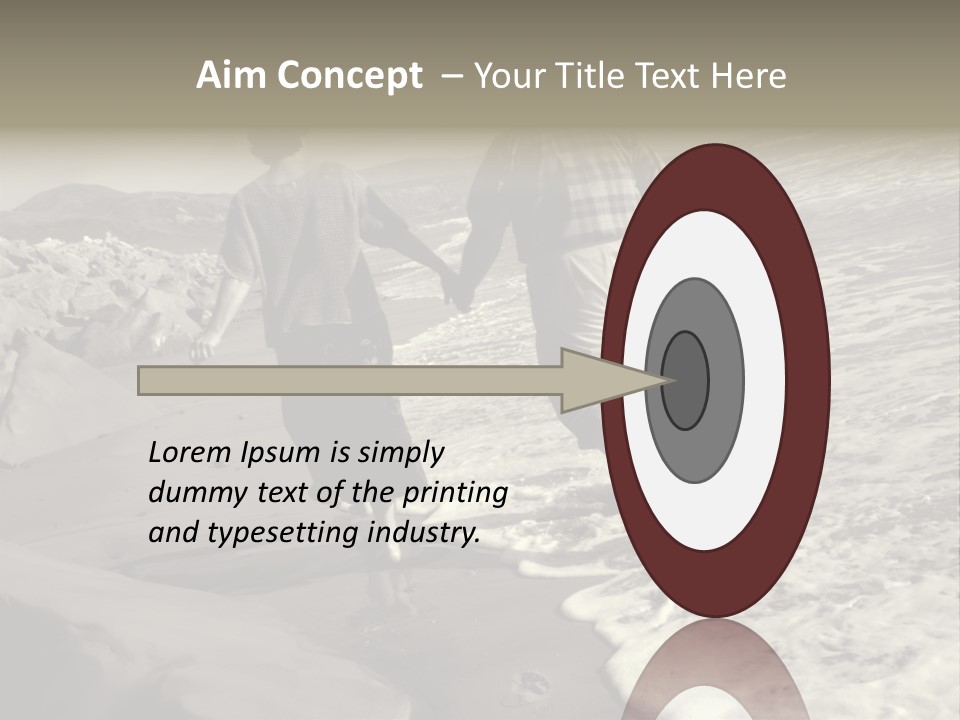 Retired Couple On Beach Series. Series1Rc PowerPoint Template