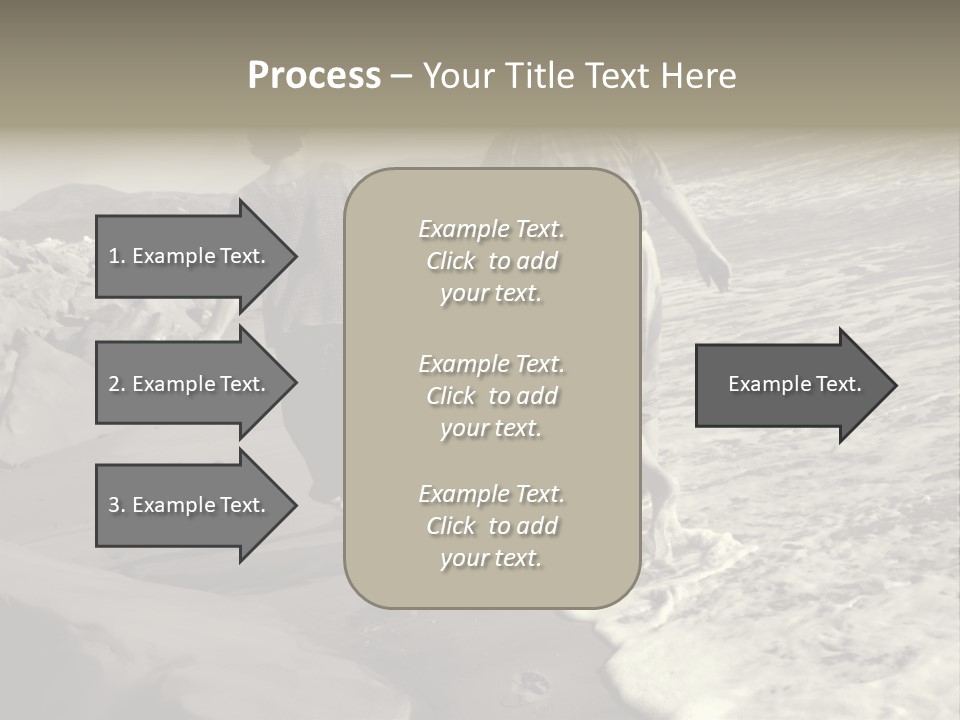 Retired Couple On Beach Series. Series1Rc PowerPoint Template