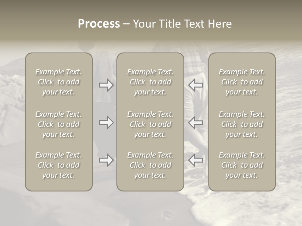 Retired Couple On Beach Series. Series1Rc PowerPoint Template