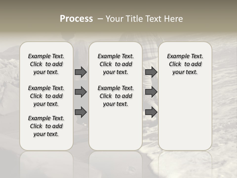 Retired Couple On Beach Series. Series1Rc PowerPoint Template