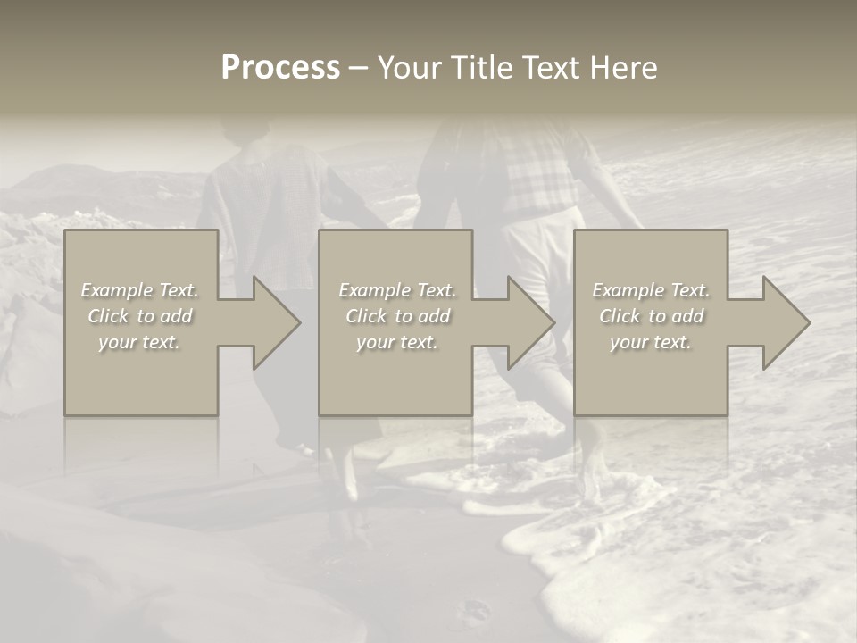 Retired Couple On Beach Series. Series1Rc PowerPoint Template