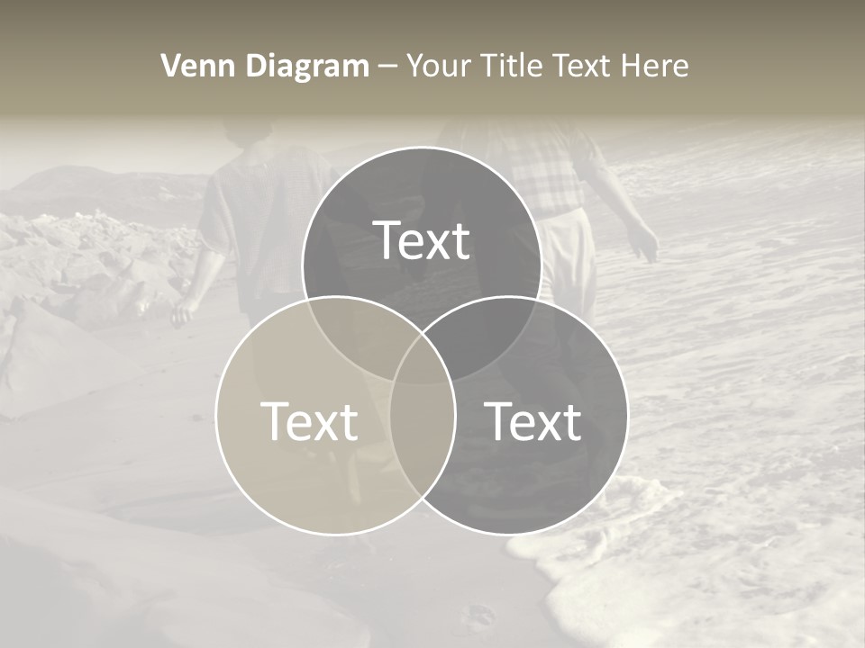 Retired Couple On Beach Series. Series1Rc PowerPoint Template