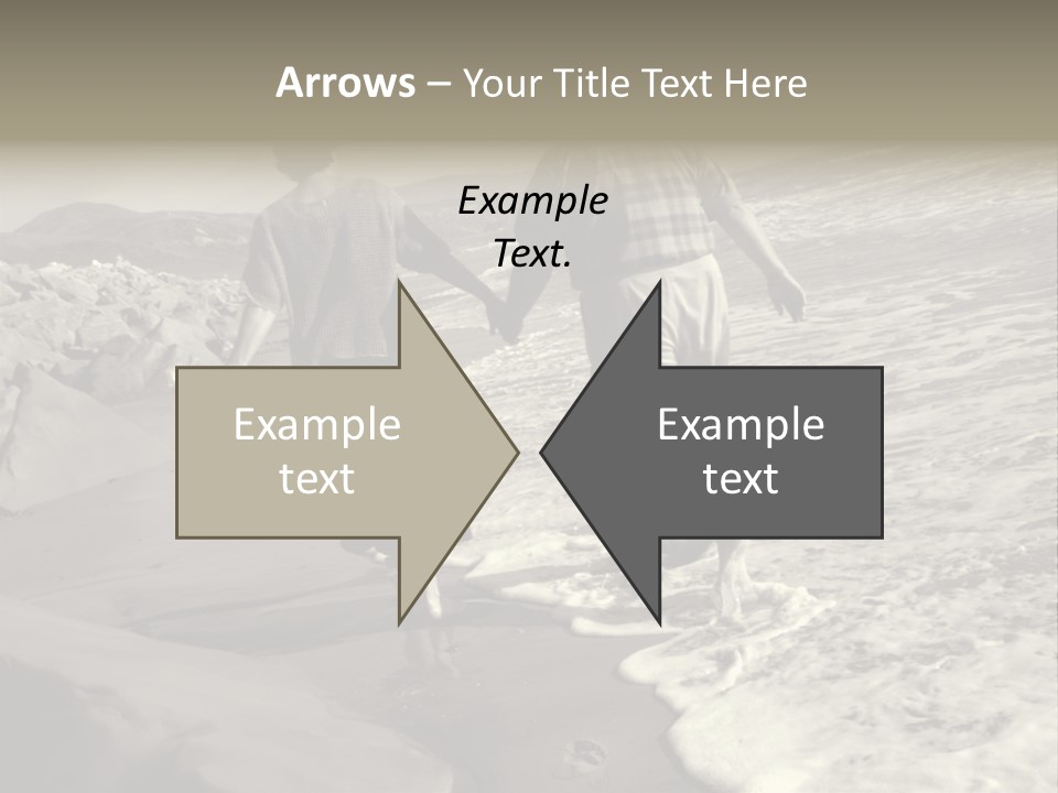 Retired Couple On Beach Series. Series1Rc PowerPoint Template