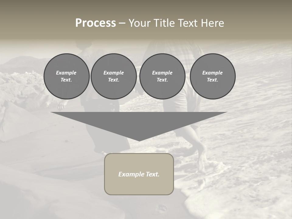 Retired Couple On Beach Series. Series1Rc PowerPoint Template