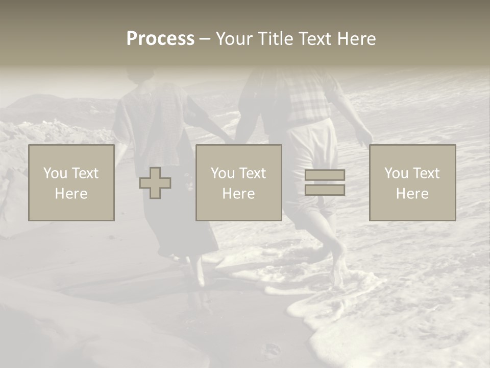 Retired Couple On Beach Series. Series1Rc PowerPoint Template