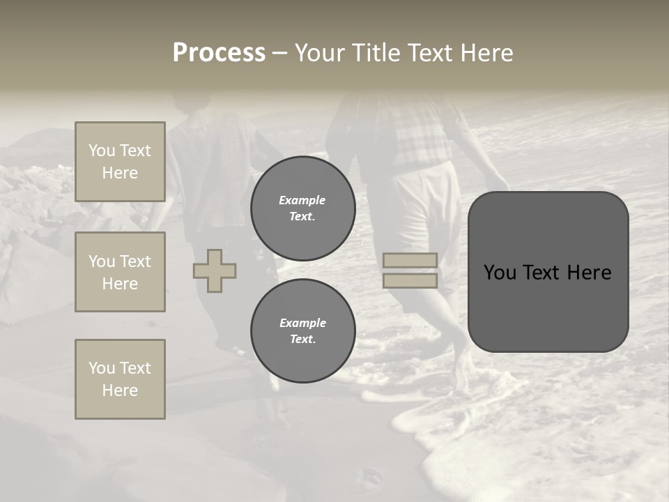 Retired Couple On Beach Series. Series1Rc PowerPoint Template
