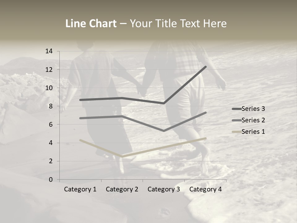 Retired Couple On Beach Series. Series1Rc PowerPoint Template
