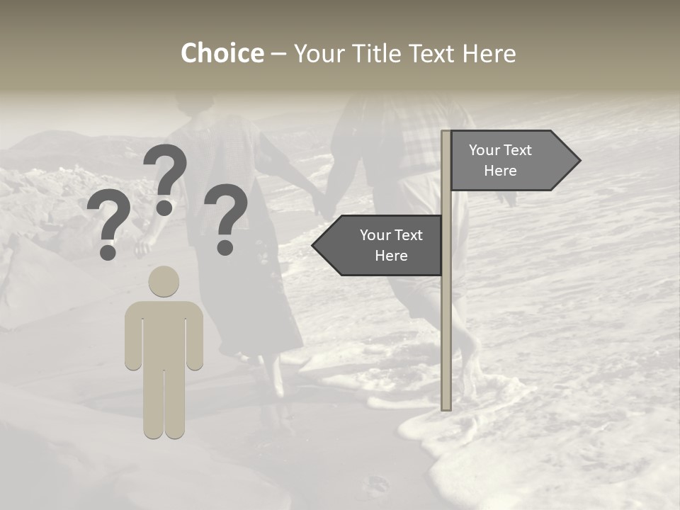 Retired Couple On Beach Series. Series1Rc PowerPoint Template