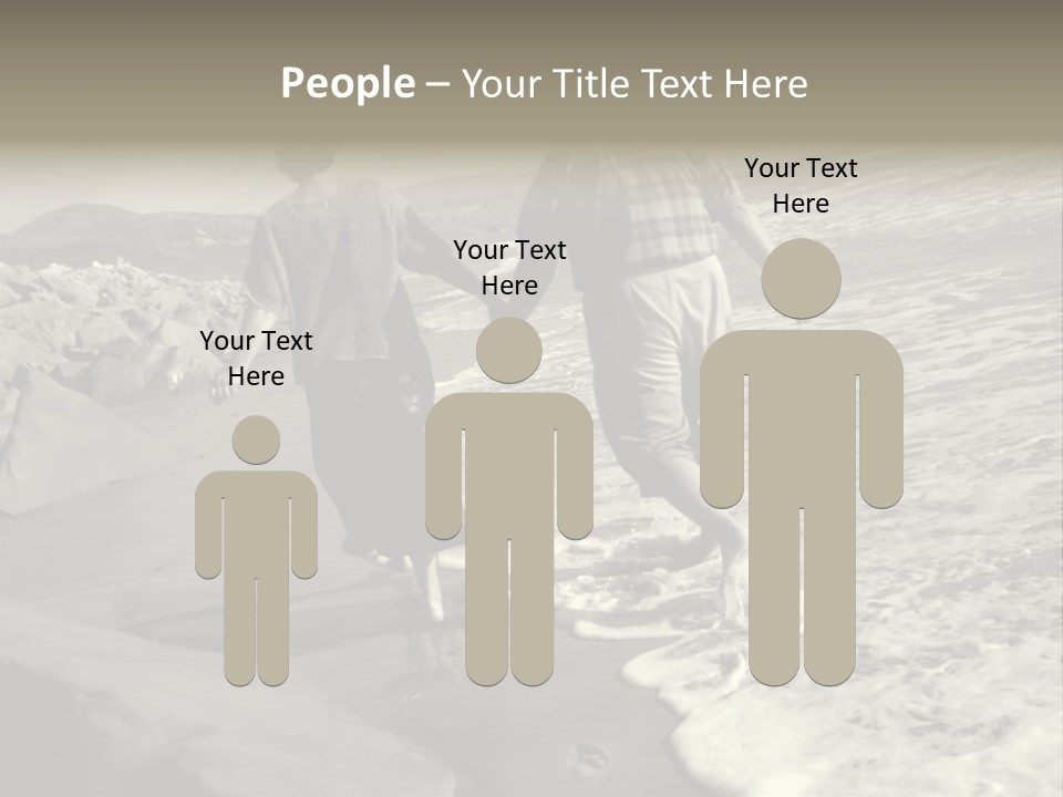 Retired Couple On Beach Series. Series1Rc PowerPoint Template