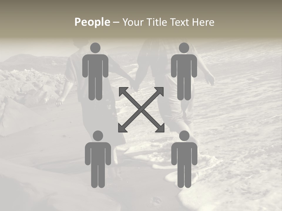 Retired Couple On Beach Series. Series1Rc PowerPoint Template