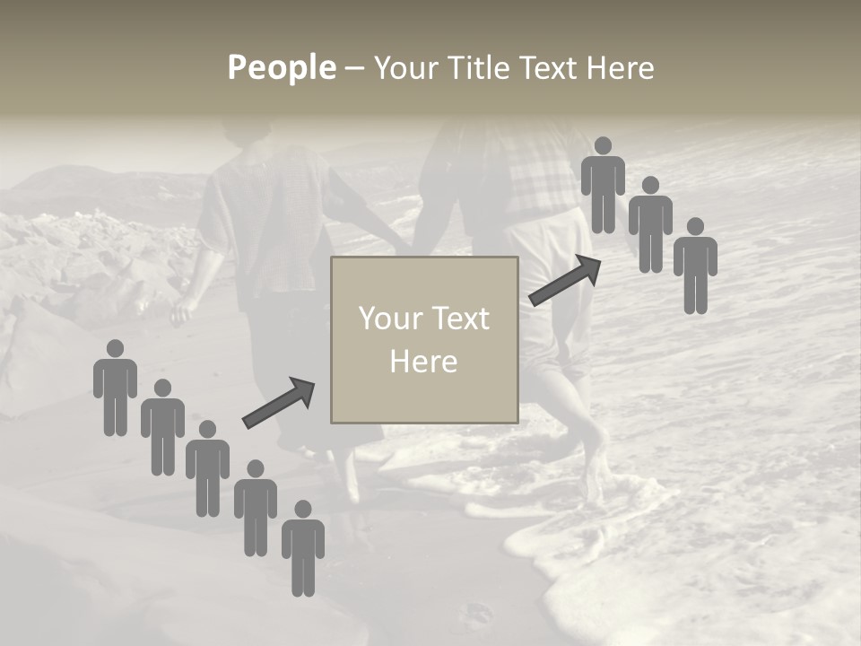 Retired Couple On Beach Series. Series1Rc PowerPoint Template