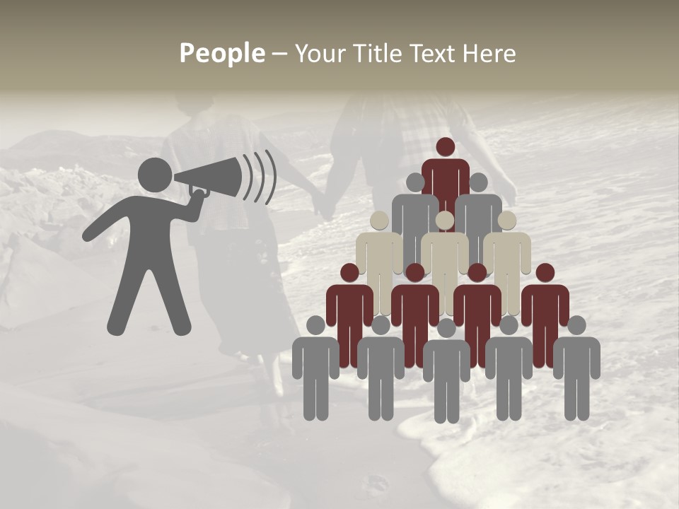 Retired Couple On Beach Series. Series1Rc PowerPoint Template