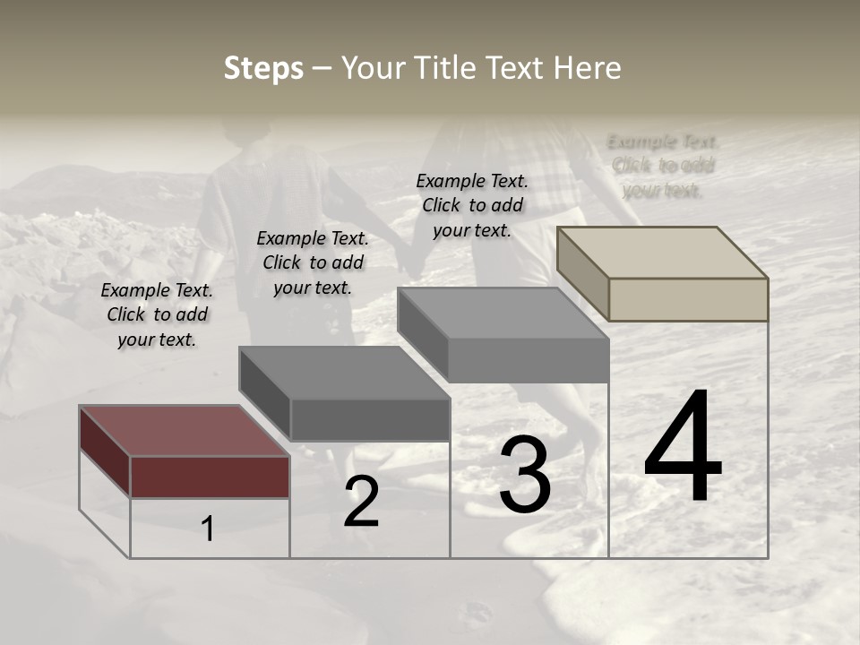 Retired Couple On Beach Series. Series1Rc PowerPoint Template