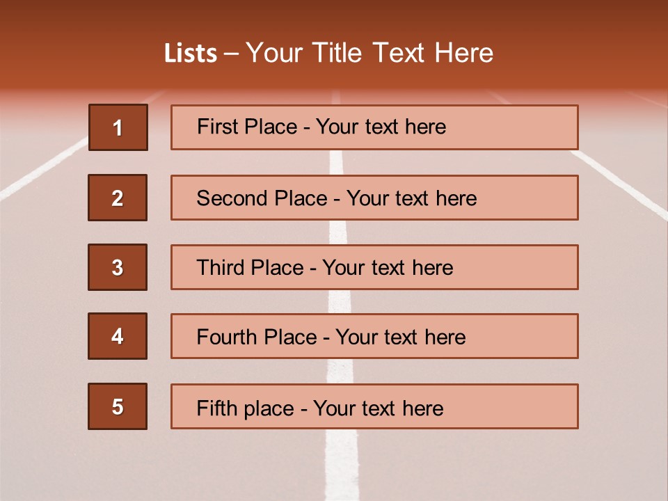 Race Track PowerPoint Template