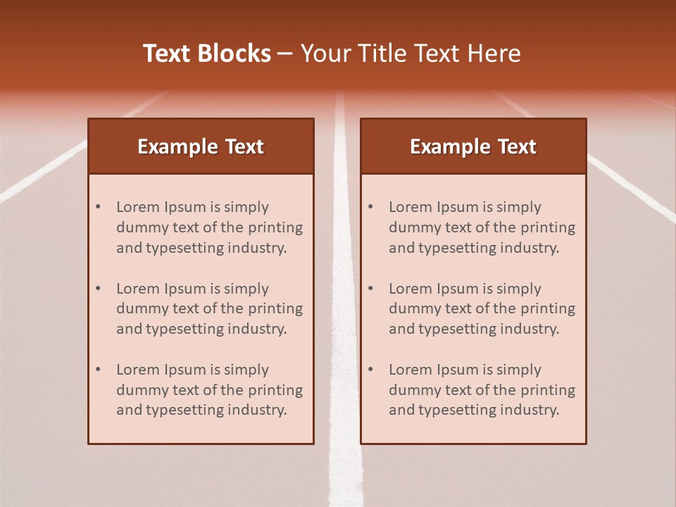 Race Track PowerPoint Template