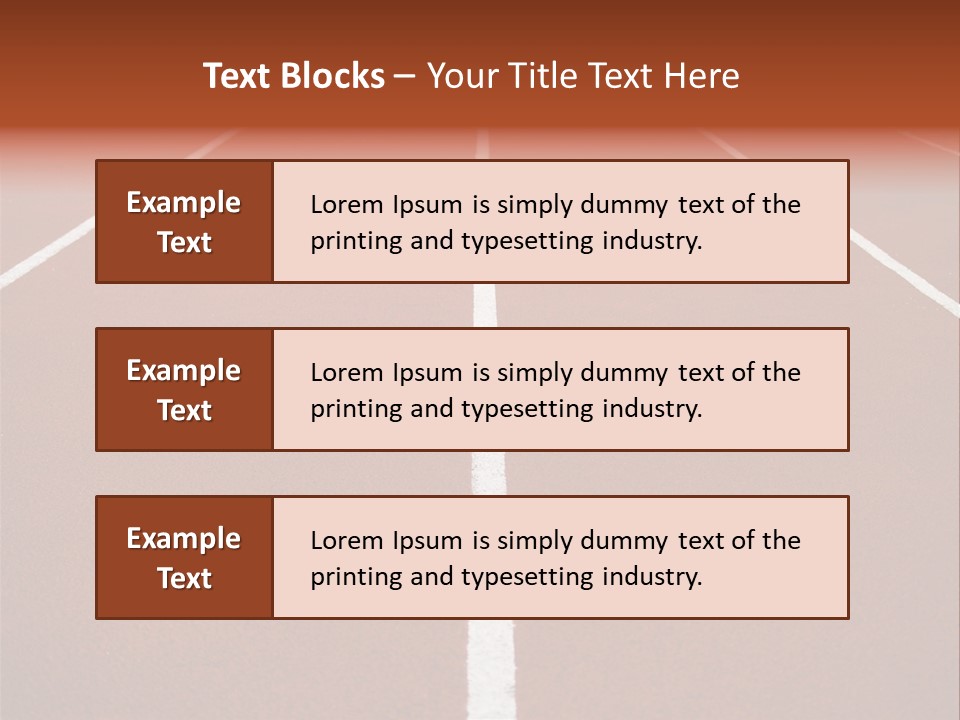 Race Track PowerPoint Template
