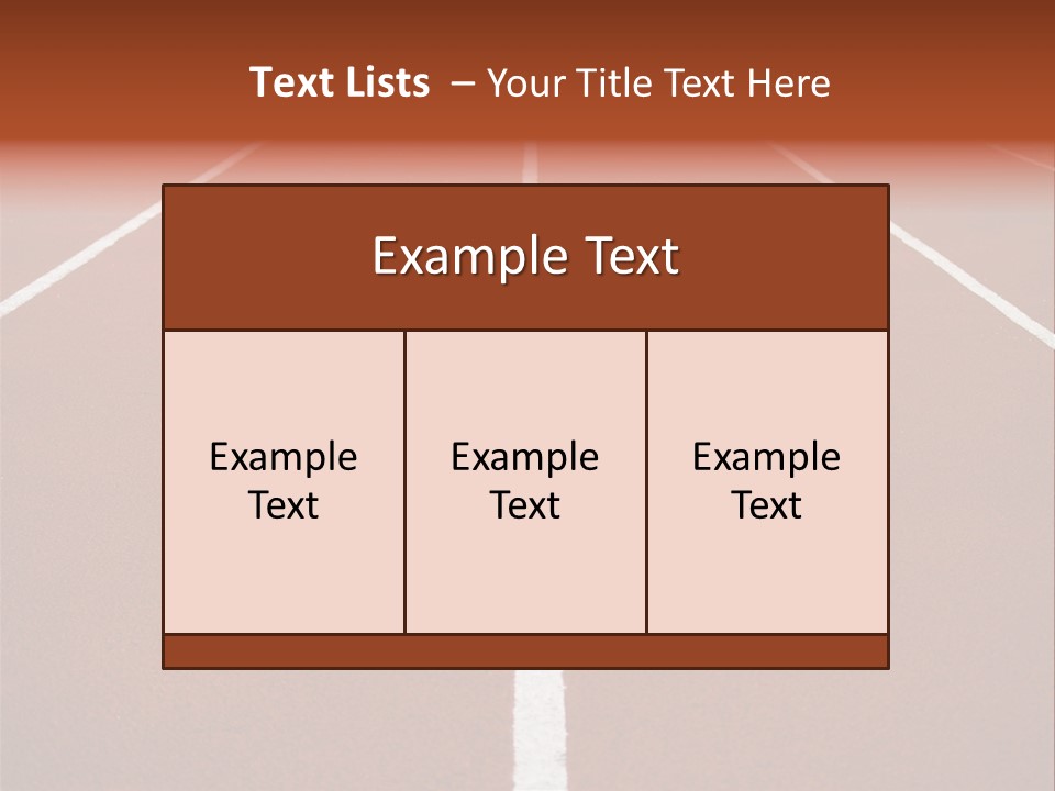 Race Track PowerPoint Template