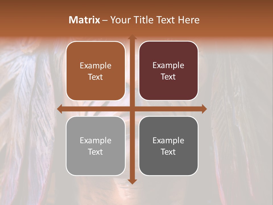 Wooden Indian Face PowerPoint Template