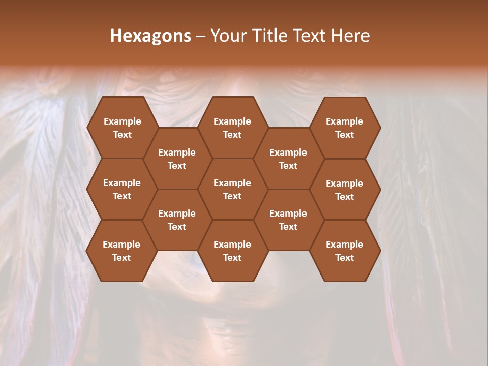 Wooden Indian Face PowerPoint Template