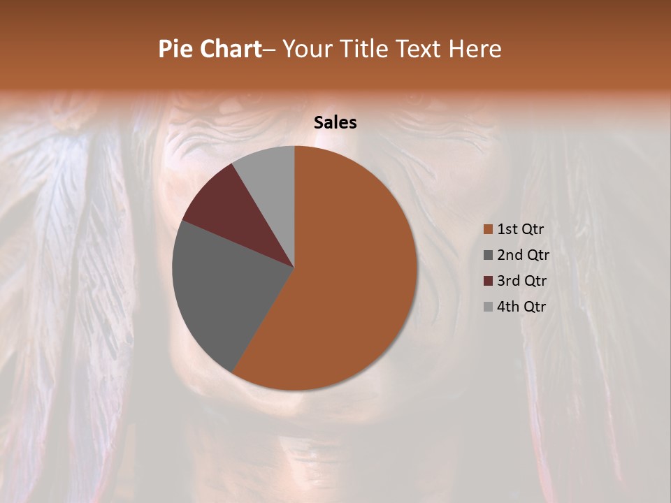 Wooden Indian Face PowerPoint Template