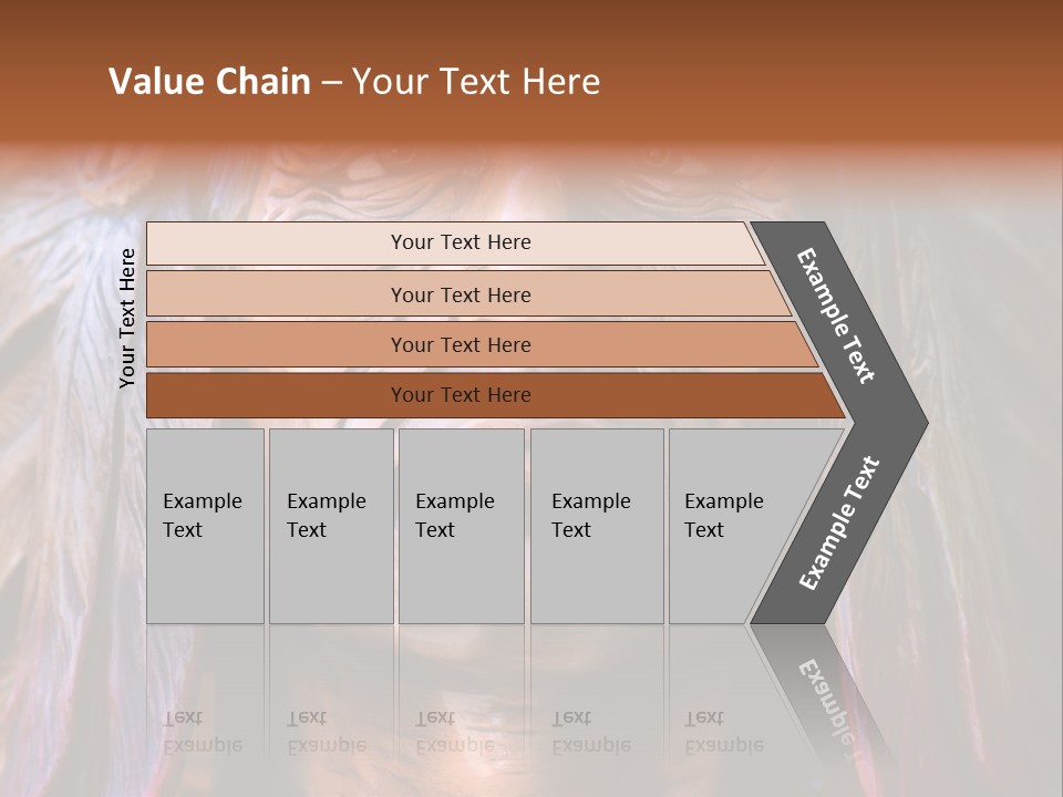 Wooden Indian Face PowerPoint Template