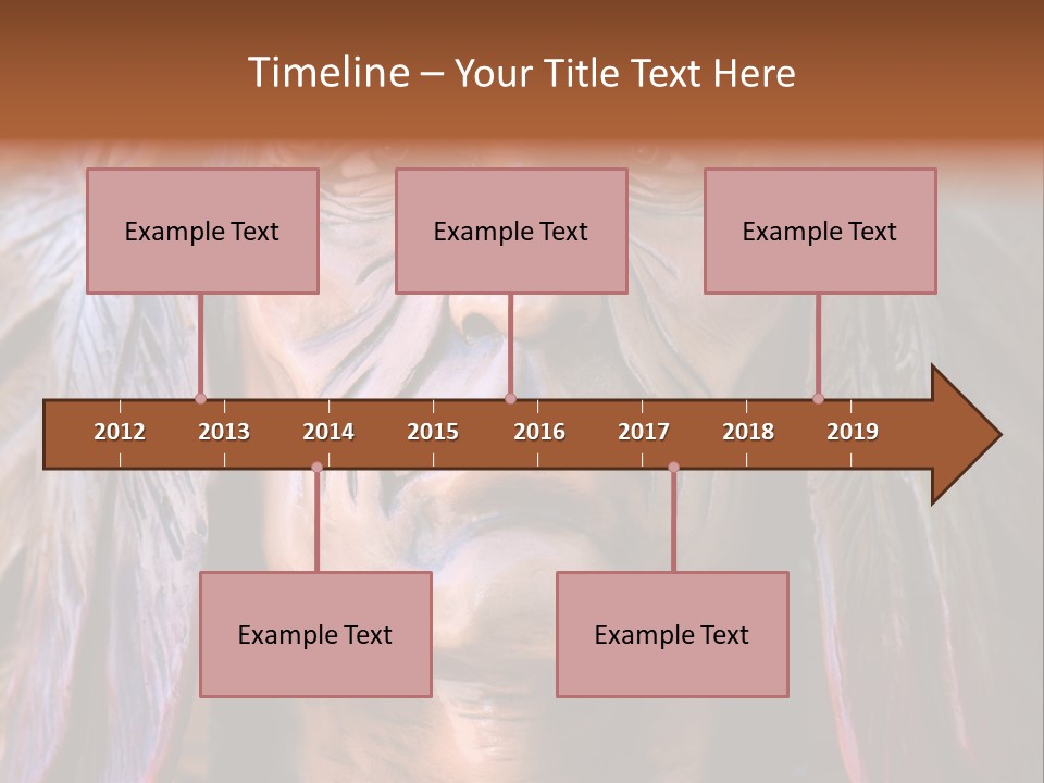 Wooden Indian Face PowerPoint Template