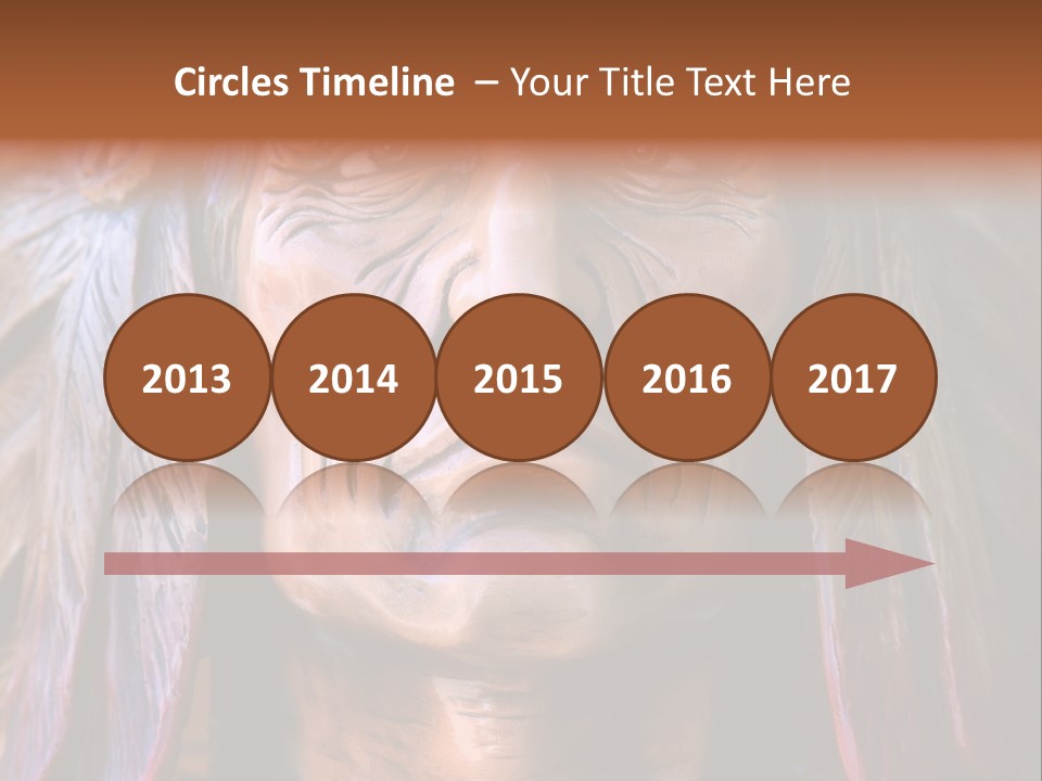 Wooden Indian Face PowerPoint Template