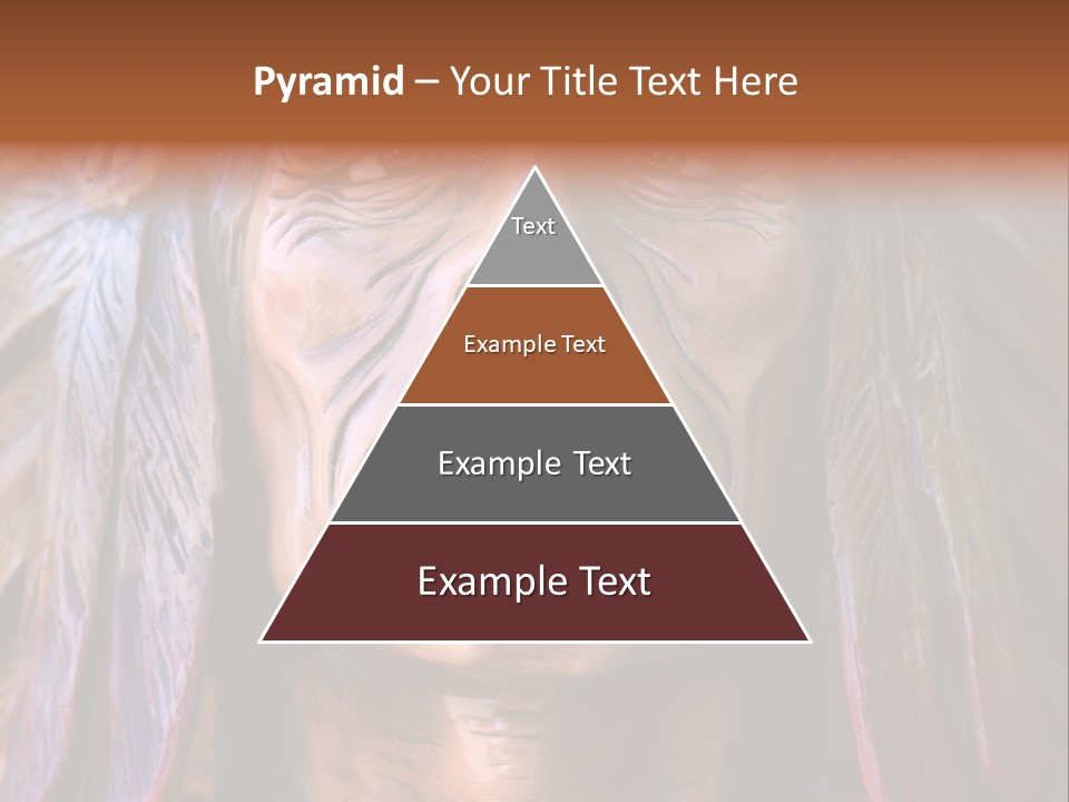 Wooden Indian Face PowerPoint Template