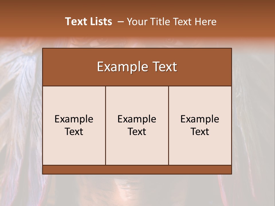 Wooden Indian Face PowerPoint Template