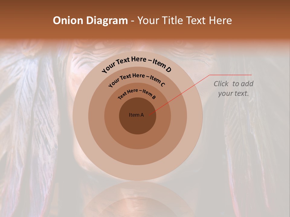 Wooden Indian Face PowerPoint Template