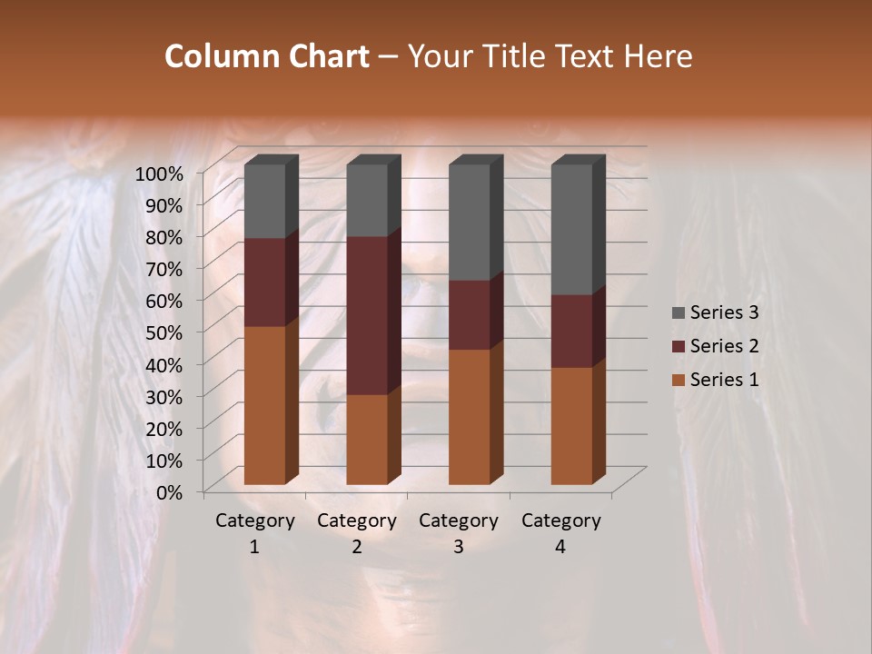 Wooden Indian Face PowerPoint Template