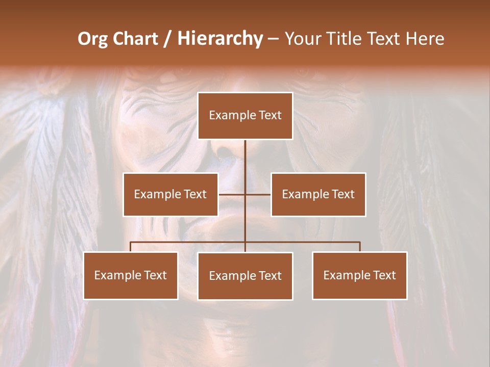 Wooden Indian Face PowerPoint Template