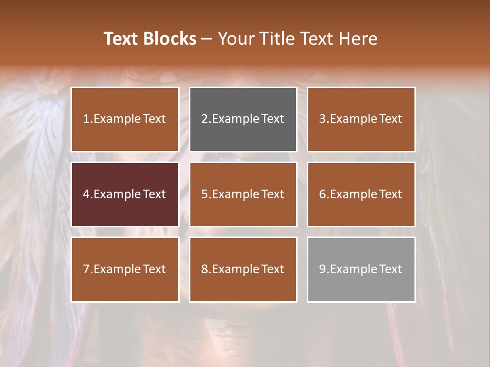 Wooden Indian Face PowerPoint Template